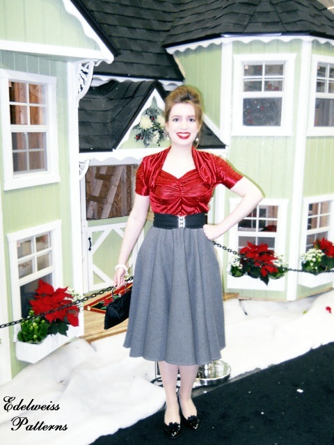1950 style christmas dress