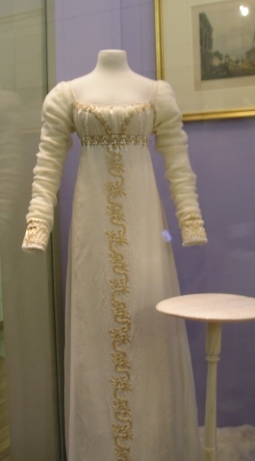regency era embroidered gown