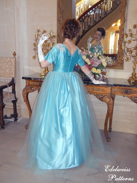 A Tiffany Blue Silk Ballgown The 1958 Party Dress Pattern